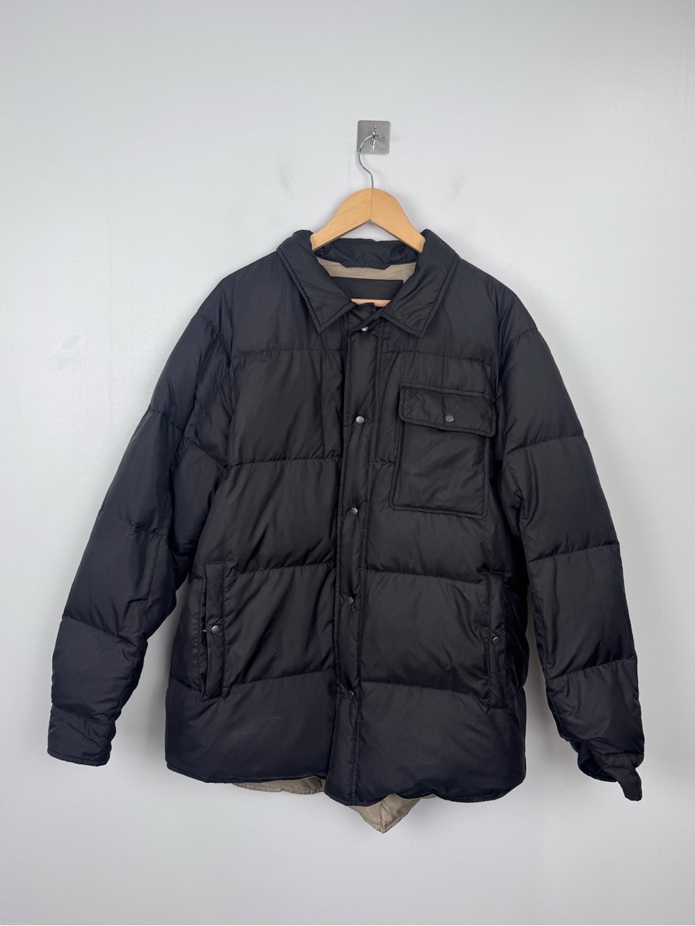 Polo Ralph Lauren Men Black Puffer Quilted Jacket Size Medium